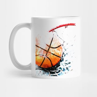 Basketball painting - Basketball poster art print swoosh 118 Mug